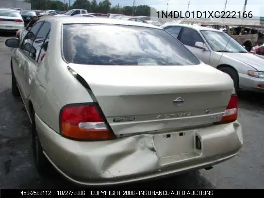 1999 Nissan Altima VIN: 1N4DL01D1XC222166 Lot: 2562112
