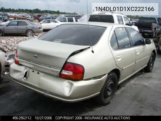 1999 Nissan Altima VIN: 1N4DL01D1XC222166 Lot: 2562112