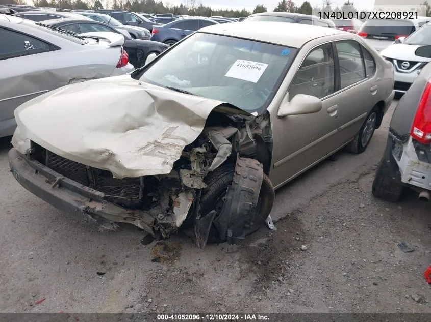 1999 Nissan Altima Gle/Gxe/Se/Se-L/Xe VIN: 1N4DL01D7XC208921 Lot: 41052096