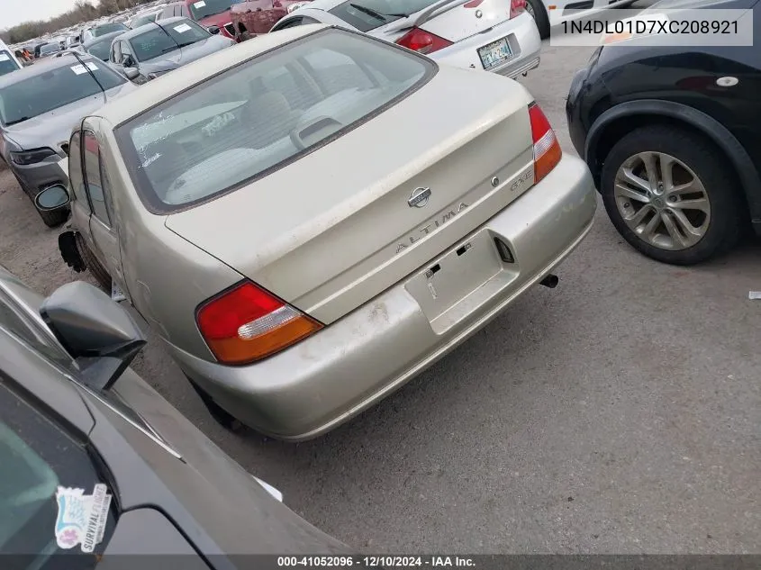 1999 Nissan Altima Gle/Gxe/Se/Se-L/Xe VIN: 1N4DL01D7XC208921 Lot: 41052096
