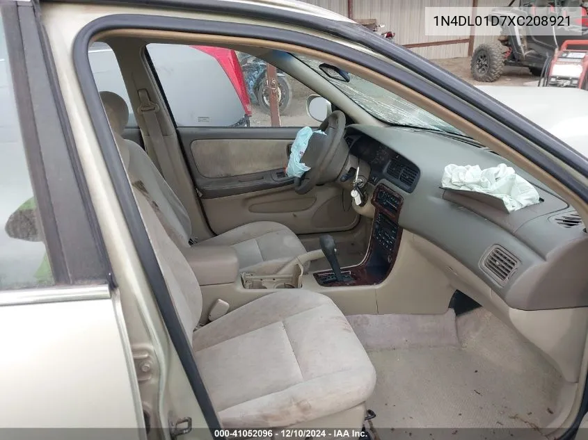 1999 Nissan Altima Gle/Gxe/Se/Se-L/Xe VIN: 1N4DL01D7XC208921 Lot: 41052096