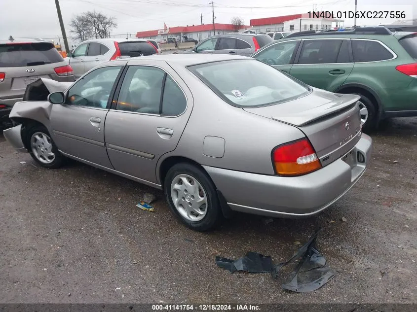1999 Nissan Altima Gle/Gxe/Se/Se-L/Xe VIN: 1N4DL01D6XC227556 Lot: 41141754
