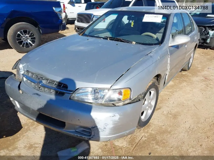 1999 Nissan Altima Gle/Gxe/Se/Se-L/Xe VIN: 1N4DL01D0XC134788 Lot: 41357893