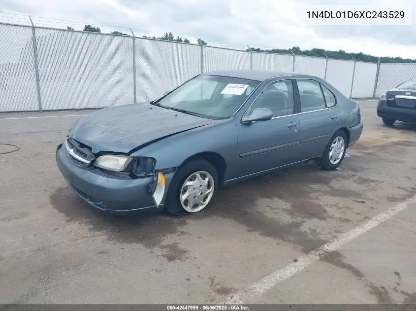 1999 Nissan Altima Gle/Gxe/Se/Se-L/Xe VIN: 1N4DL01D6XC243529 Lot: 42447899