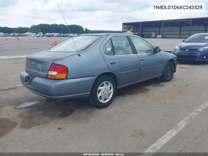 1999 Nissan Altima Gle/Gxe/Se/Se-L/Xe VIN: 1N4DL01D6XC243529 Lot: 42447899