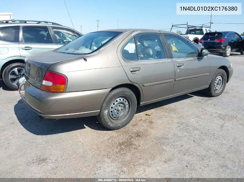 1999 Nissan Altima Gle/Gxe/Se/Se-L/Xe VIN: 1N4DL01D2XC176380 Lot: 42460710