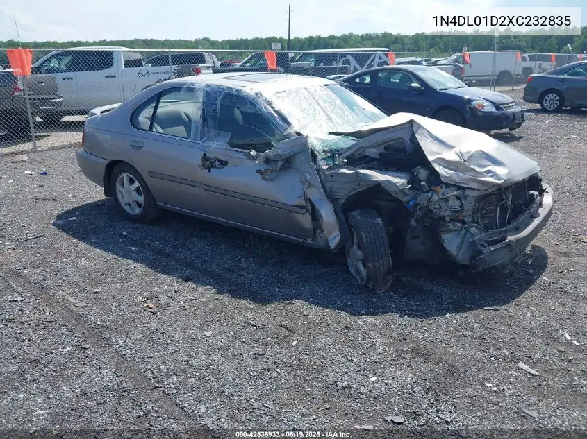 1999 Nissan Altima Gle/Gxe/Se/Se-L/Xe VIN: 1N4DL01D2XC232835 Lot: 42536933