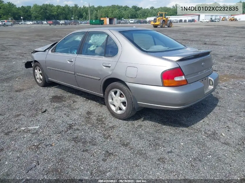1999 Nissan Altima Gle/Gxe/Se/Se-L/Xe VIN: 1N4DL01D2XC232835 Lot: 42536933