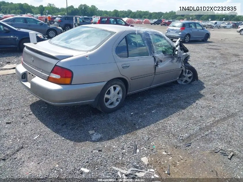 1999 Nissan Altima Gle/Gxe/Se/Se-L/Xe VIN: 1N4DL01D2XC232835 Lot: 42536933