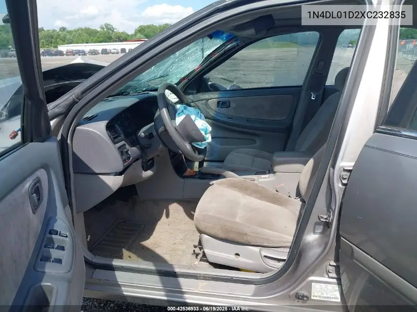 1999 Nissan Altima Gle/Gxe/Se/Se-L/Xe VIN: 1N4DL01D2XC232835 Lot: 42536933