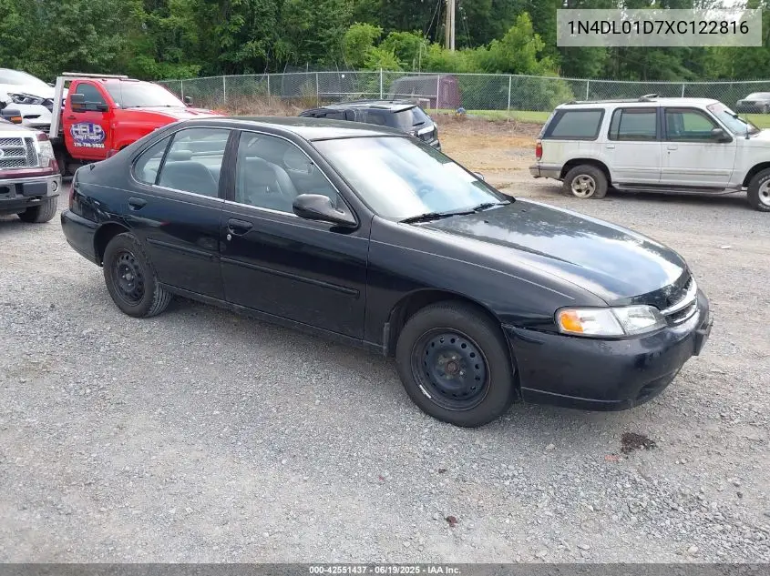 1999 Nissan Altima Gle/Gxe/Se/Se-L/Xe VIN: 1N4DL01D7XC122816 Lot: 42551437