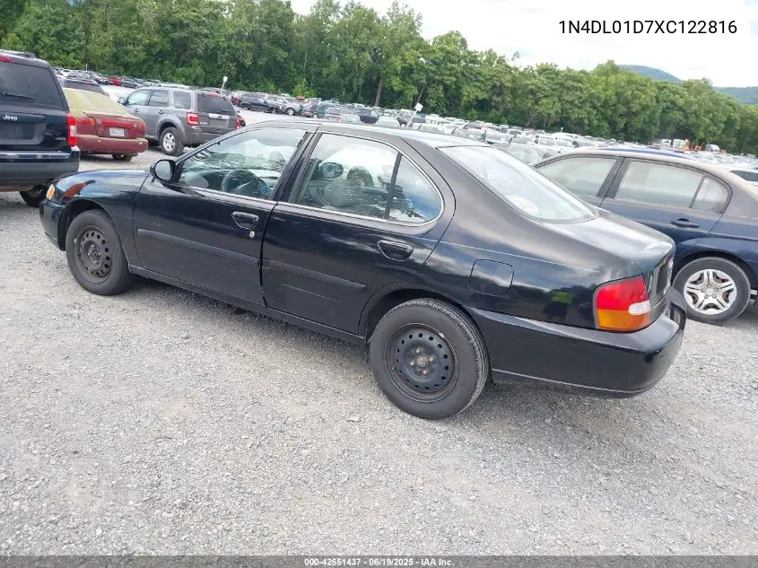1999 Nissan Altima Gle/Gxe/Se/Se-L/Xe VIN: 1N4DL01D7XC122816 Lot: 42551437