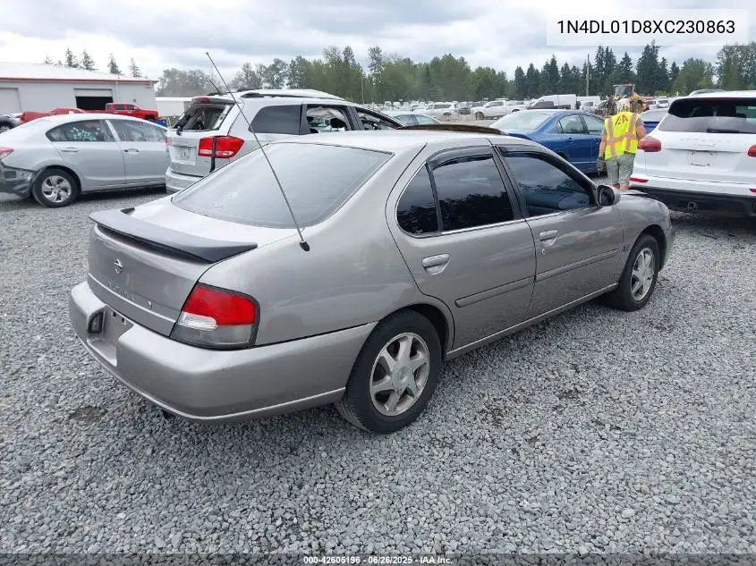 1999 Nissan Altima Gle/Gxe/Se/Se-L/Xe VIN: 1N4DL01D8XC230863 Lot: 42605196