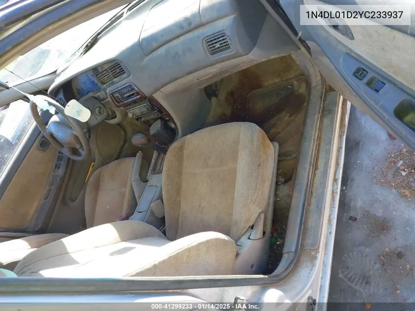 2000 Nissan Altima Gle/Gxe/Se/Xe VIN: 1N4DL01D2YC233937 Lot: 41299233