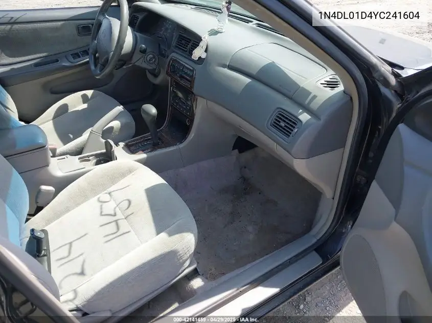 2000 Nissan Altima Gle/Gxe/Se/Xe VIN: 1N4DL01D4YC241604 Lot: 42141459