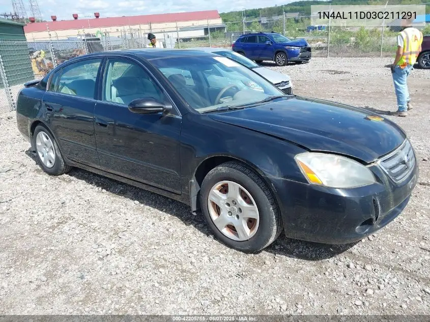 2003 Nissan Altima 2.5 S VIN: 1N4AL11D03C211291 Lot: 42205785