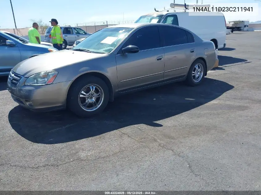 2003 Nissan Altima 2.5 S VIN: 1N4AL11D23C211941 Lot: 42224529