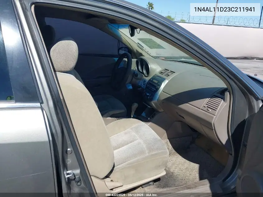 2003 Nissan Altima 2.5 S VIN: 1N4AL11D23C211941 Lot: 42224529