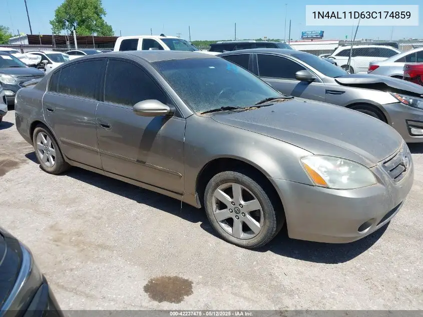 2003 Nissan Altima 2.5 S VIN: 1N4AL11D63C174859 Lot: 42237475