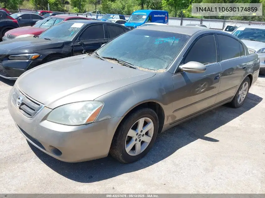 2003 Nissan Altima 2.5 S VIN: 1N4AL11D63C174859 Lot: 42237475