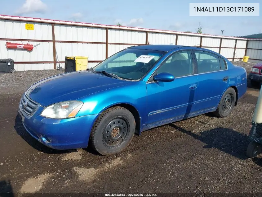 2003 Nissan Altima S/Sl VIN: 1N4AL11D13C171089 Lot: 42553494