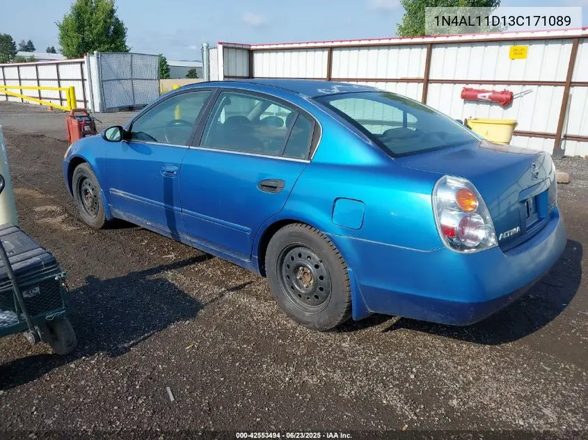 2003 Nissan Altima S/Sl VIN: 1N4AL11D13C171089 Lot: 42553494