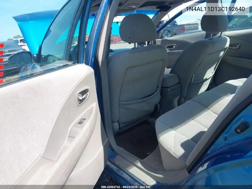 2003 Nissan Altima 2.5 S VIN: 1N4AL11D13C192640 Lot: 42563742