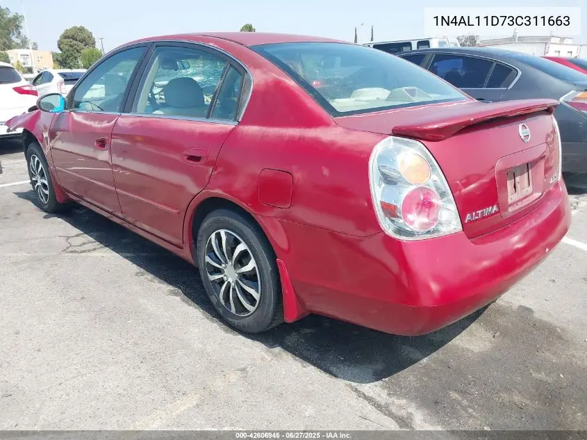 2003 Nissan Altima 2.5 S VIN: 1N4AL11D73C311663 Lot: 42606946