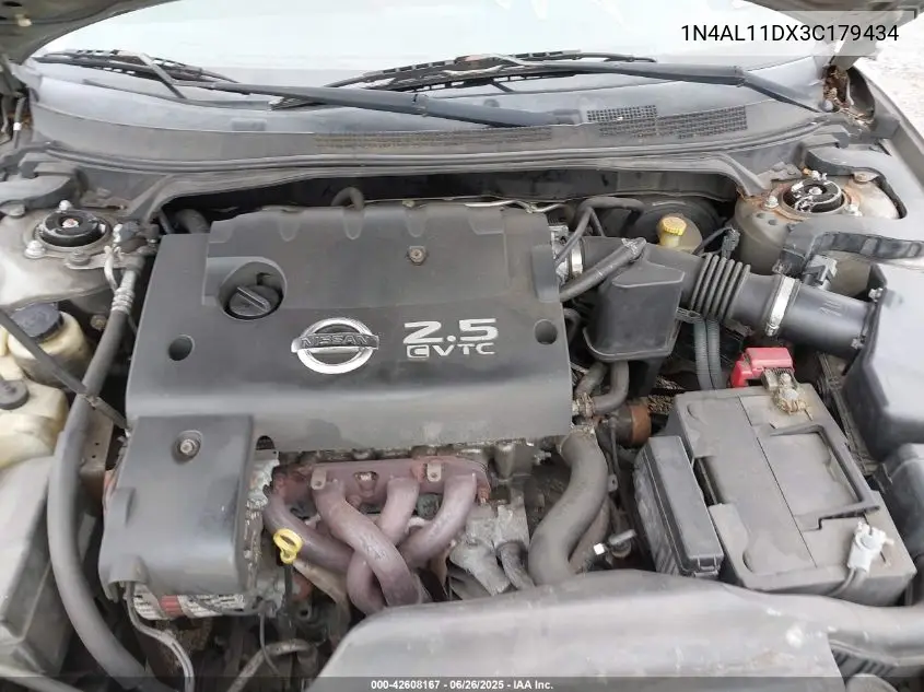 2003 Nissan Altima 2.5 S VIN: 1N4AL11DX3C179434 Lot: 42608167