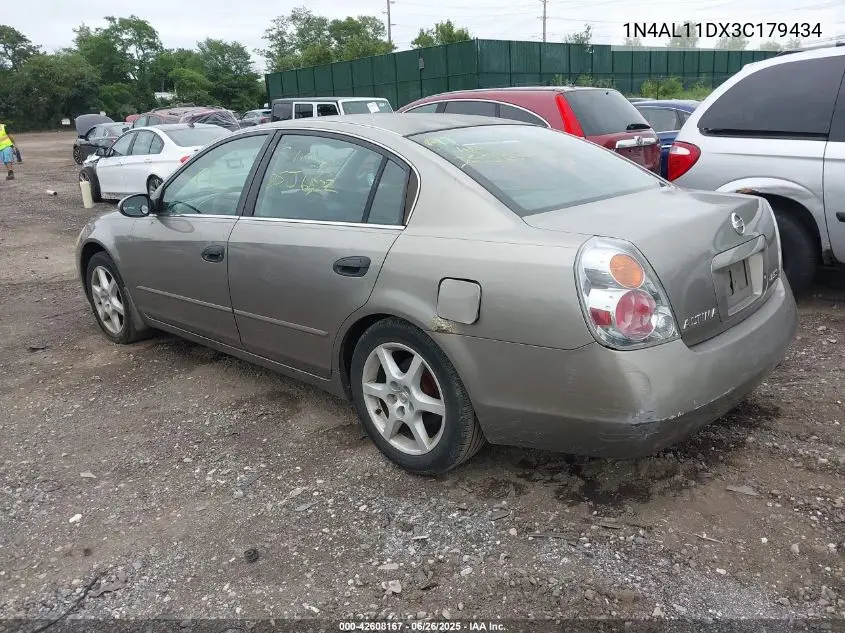 2003 Nissan Altima 2.5 S VIN: 1N4AL11DX3C179434 Lot: 42608167
