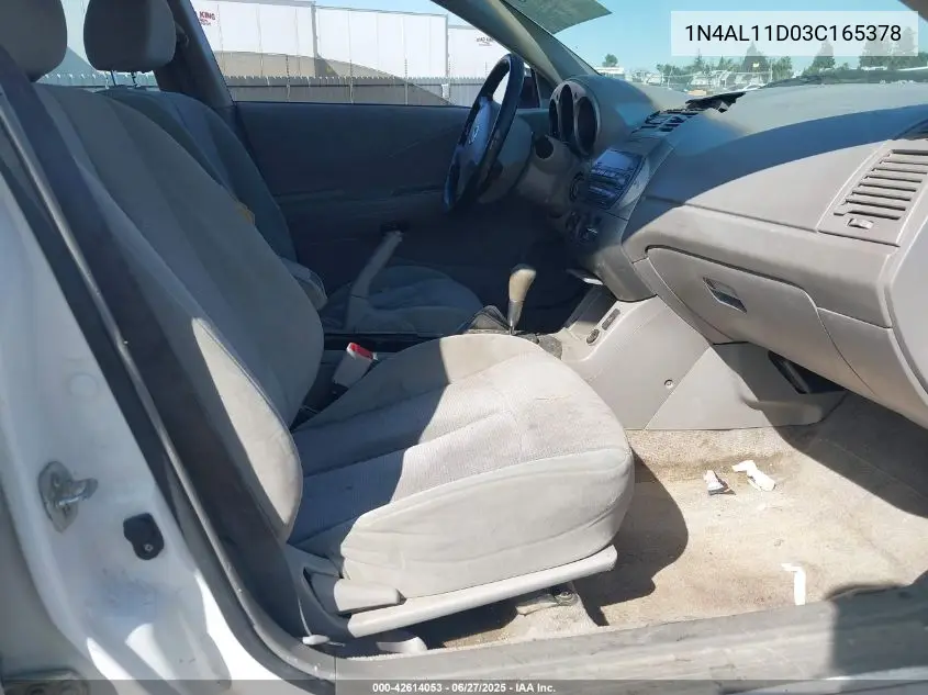 2003 Nissan Altima 2.5 S VIN: 1N4AL11D03C165378 Lot: 42614053