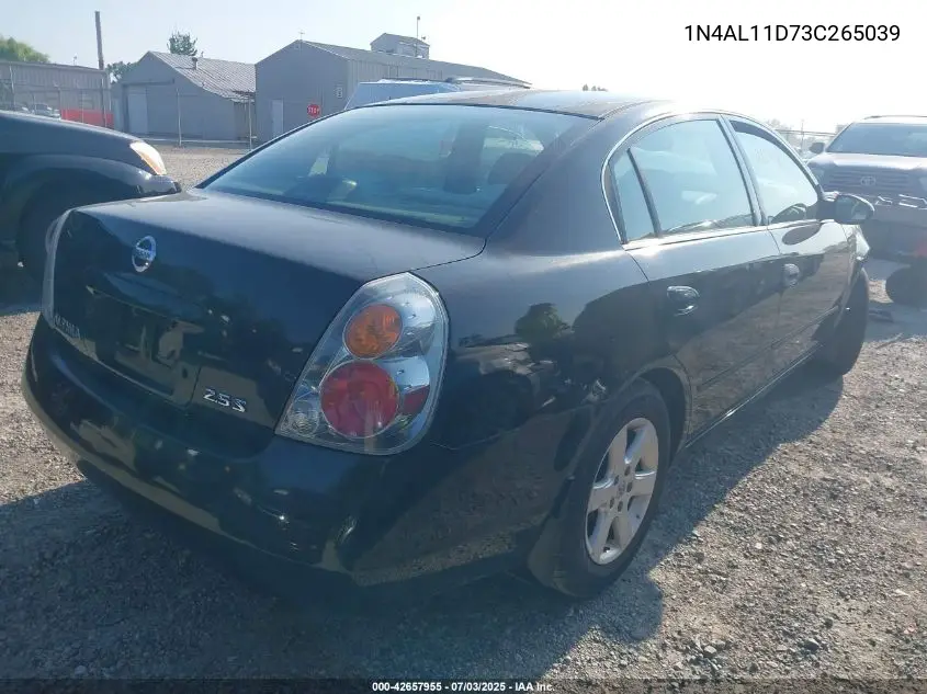 2003 Nissan Altima S/Sl VIN: 1N4AL11D73C265039 Lot: 42657955