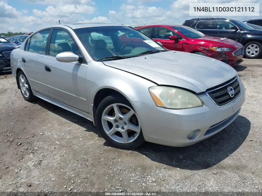 2003 Nissan Altima 3.5 Se VIN: 1N4BL11D03C121112 Lot: 42658692