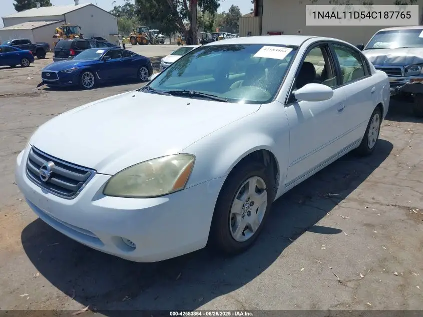 2004 Nissan Altima 2.5 S VIN: 1N4AL11D54C187765 Lot: 42583864