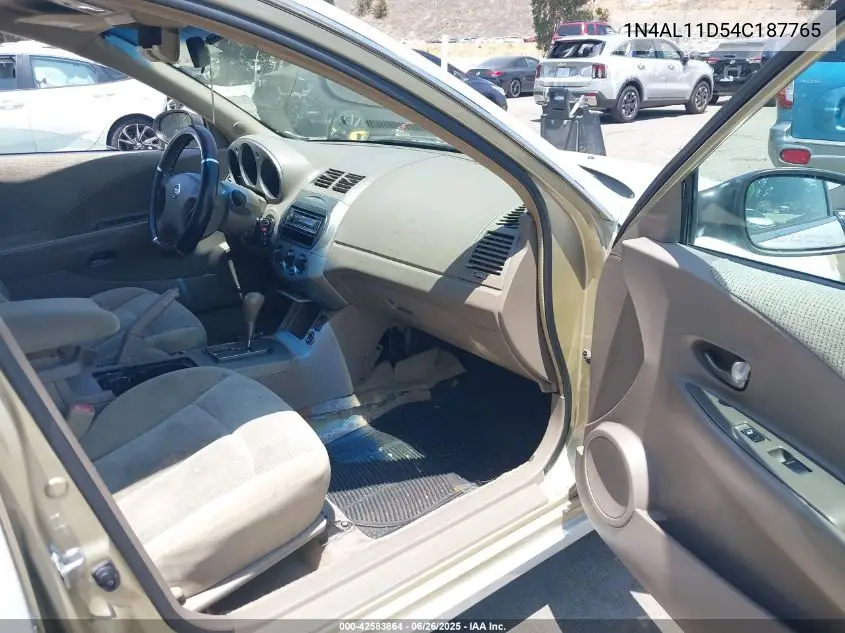 2004 Nissan Altima 2.5 S VIN: 1N4AL11D54C187765 Lot: 42583864
