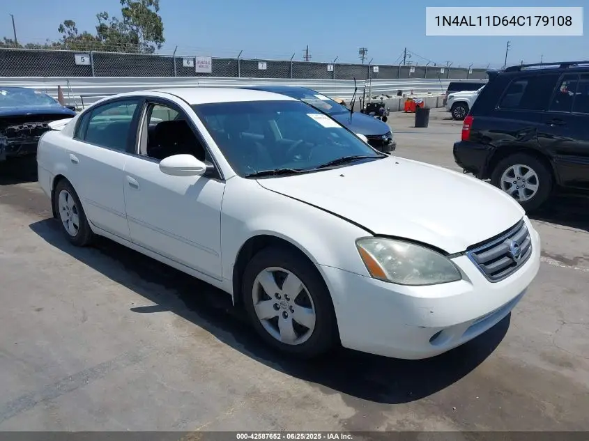 2004 Nissan Altima 2.5 S VIN: 1N4AL11D64C179108 Lot: 42587652