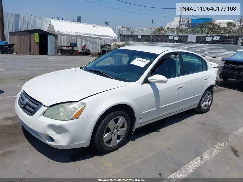 2004 Nissan Altima 2.5 S VIN: 1N4AL11D64C179108 Lot: 42587652