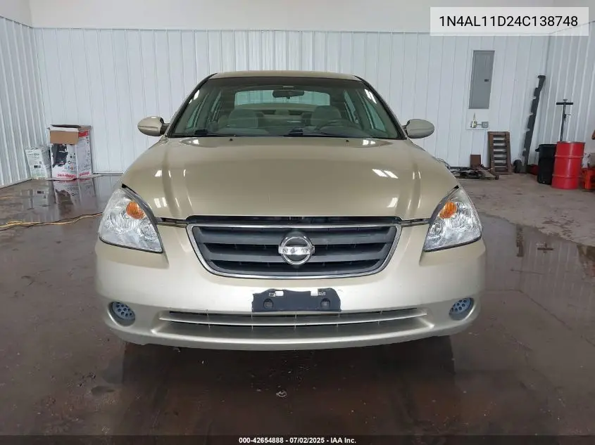 2004 Nissan Altima 2.5 S VIN: 1N4AL11D24C138748 Lot: 42654888