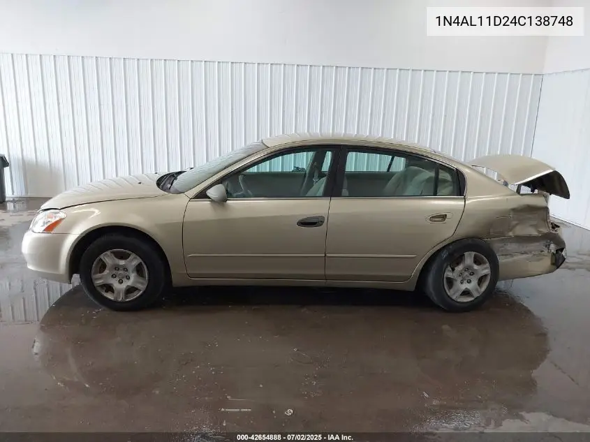2004 Nissan Altima 2.5 S VIN: 1N4AL11D24C138748 Lot: 42654888