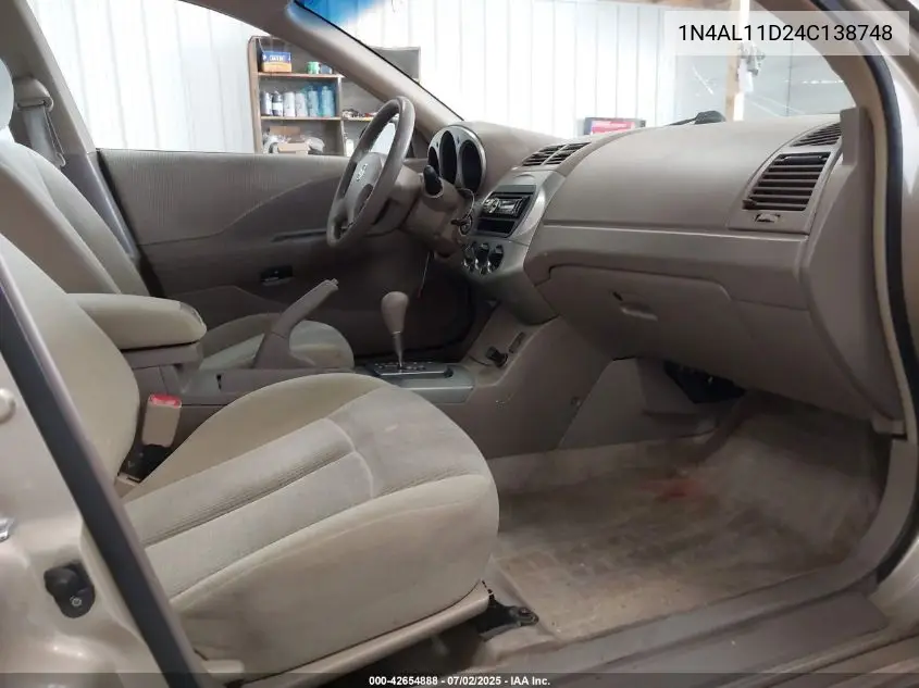 2004 Nissan Altima 2.5 S VIN: 1N4AL11D24C138748 Lot: 42654888