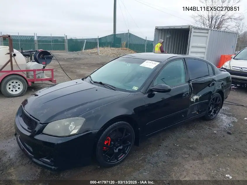 2005 Nissan Altima 3.5 Se-R VIN: 1N4BL11EX5C270851 Lot: 41797120