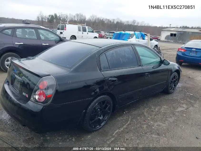 2005 Nissan Altima 3.5 Se-R VIN: 1N4BL11EX5C270851 Lot: 41797120