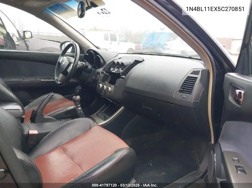 2005 Nissan Altima 3.5 Se-R VIN: 1N4BL11EX5C270851 Lot: 41797120