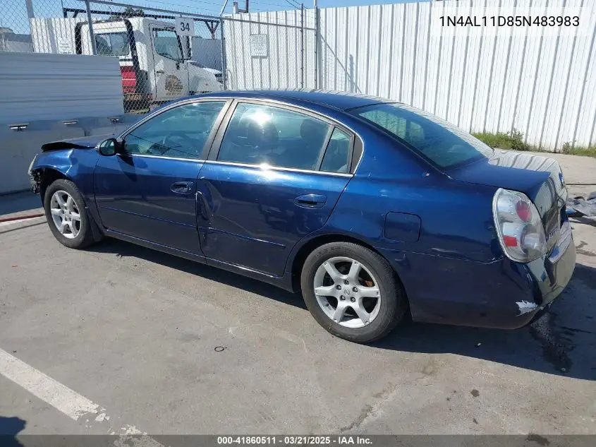 2005 Nissan Altima 2.5 S VIN: 1N4AL11D85N483983 Lot: 41860511