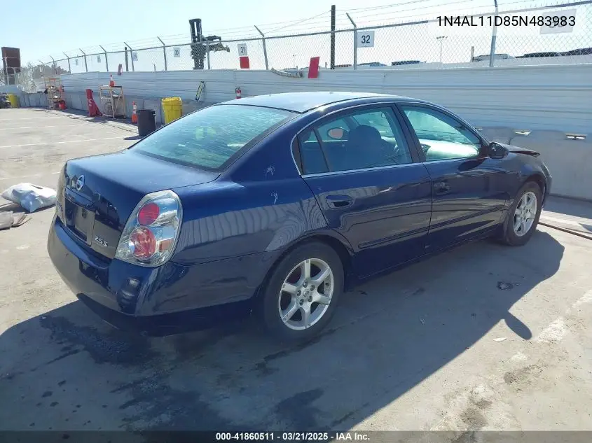 2005 Nissan Altima 2.5 S VIN: 1N4AL11D85N483983 Lot: 41860511