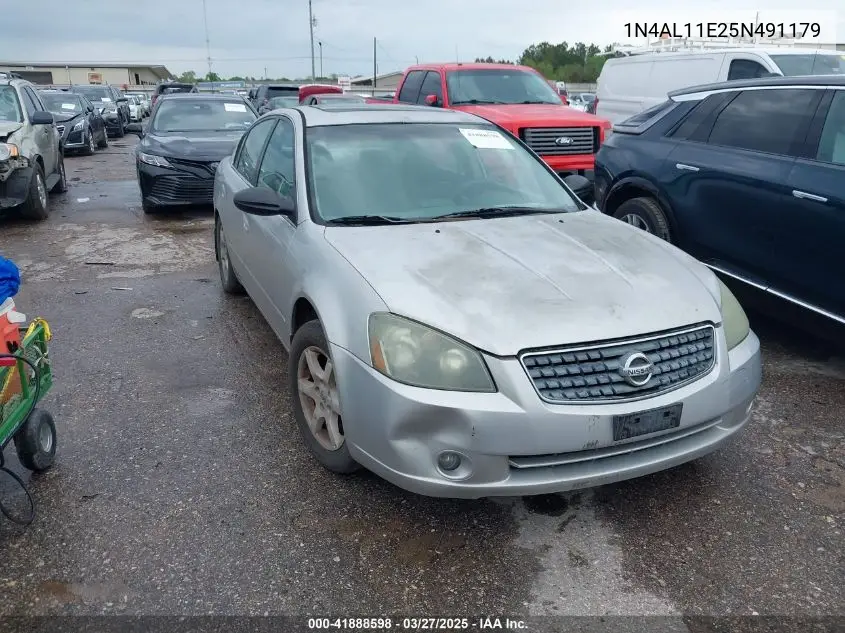 2005 Nissan Altima 2.5 S VIN: 1N4AL11E25N491179 Lot: 41888598
