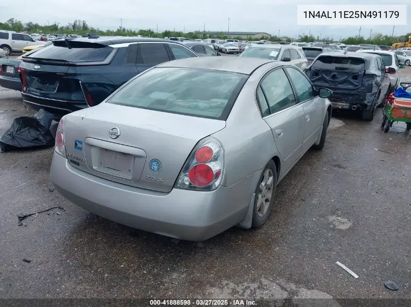 2005 Nissan Altima 2.5 S VIN: 1N4AL11E25N491179 Lot: 41888598