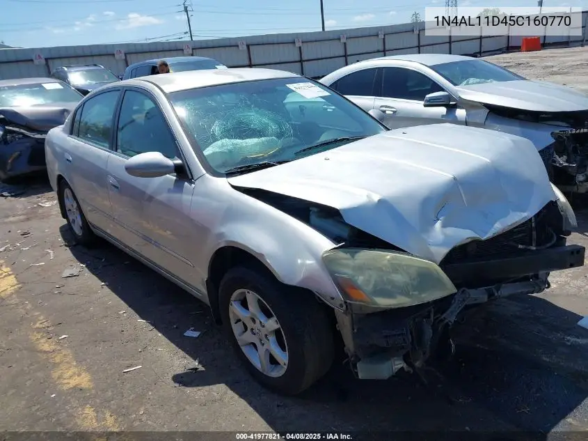 2005 Nissan Altima 2.5 S VIN: 1N4AL11D45C160770 Lot: 41977821