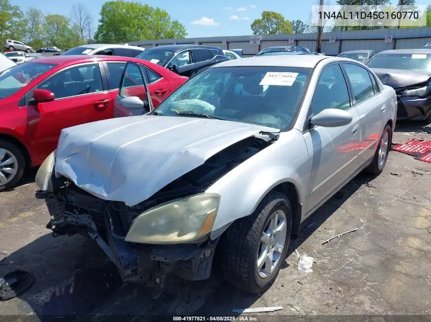 2005 Nissan Altima 2.5 S VIN: 1N4AL11D45C160770 Lot: 41977821