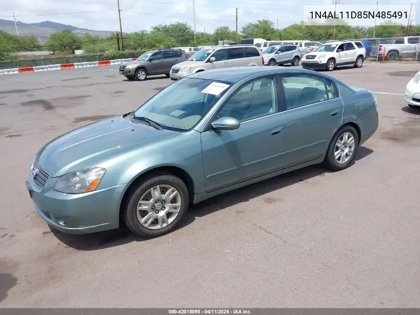2005 Nissan Altima 2.5 S VIN: 1N4AL11D85N485491 Lot: 42015095